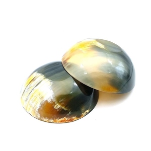 Cuenco de cuerno de búfalo pulido Cuenco hecho a mano natural para ensalada, pasta, aperitivos, postres y uso decorativo - Product Image 1