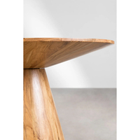 Table à manger en bois de manguier massif, base en piédestal naturel, minimaliste, 6 places, mobilier moderne pour la maison, café, design minimaliste moderne