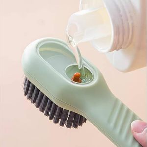 Automatic Liquid Soap Dispenser <strong>Cleaning</strong> <strong>Brush</strong> Kitchen Laundry Scrub <strong>Brush</strong> With Soap Dispenser Multifunction Shoe <strong>Brush</strong> - Product Image 3
