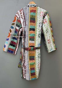 Chaqueta DE TRABAJO cortada a mano, abrigo bordado, chaqueta Kantha larga, chaqueta acolchada, Chaqueta larga para mujer, abrigo vintage - Product Image 4