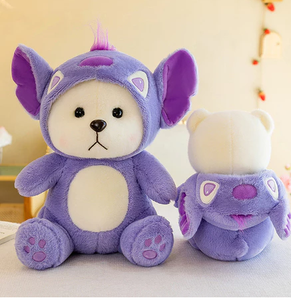 Jolie peluche violette Lena Stitch, douce et lisse à étreindre, donnant une sensation confortable et confortable - Product Image 3