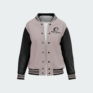 Veste de baseball varsity pour homme, personnalisée OEM, haute qualité, hiver, col en V, logo frontal, coton, coupe-vent et respirante - Product Image 4