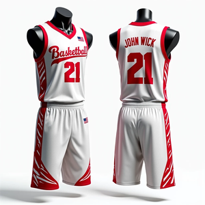 Ropa Deportiva Transpirable, Uniformes de Baloncesto Personalizados, Jersey y Pantalones Cortos Sublimados RTS, de Alta Calidad y Secado Rápido para Hombre - Product Image 6