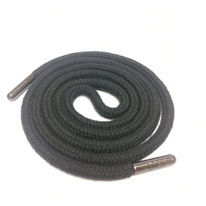 Cordon rond en coton personnalisé de 2 mm, 5 mm, 10 mm et corde tressée ronde en polyester et nylon avec embouts en silicone - Product Image 5