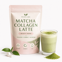 Poudre de Latte au Collagène et Matcha OEM – Mélange Boisson Beauté Marque Privée