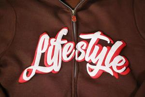 Ensemble sweat à capuche et short avec fermeture éclair complète d'automne Survêtements d'été Ensemble sweat-shirt à capuche et short avec logo personnalisé et impression bouffante pour hommes - Product Image 3