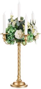 Dernière Arrivée de Haute Qualité À Faible QUANTITÉ MINIMALE DE COMMANDE 3 bras or Métal Bougeoir Maison De Luxe Décor D'or Fer Bougeoir - Product Image 5