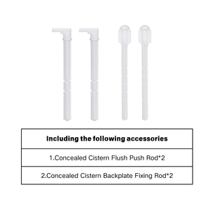 Kit de tiges de <span class=keywords><strong>chasse</strong></span> <span class=keywords><strong>d</strong></span>'<span class=keywords><strong>eau</strong></span> réglables et de fixation de plaque arrière pour réservoirs encastrés Sigma, remplacement pour 241.874.00.1 - Product Image 2