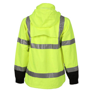 High Quality Unisex Reflective Safety <b>Work</b> <b>Jacket</b> Polyester/Cotton <b>Canvas</b> Formal Spring Custom Logo OEM - Product Image 6
