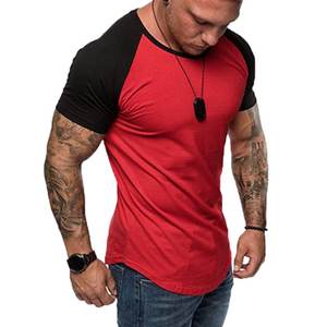 เสื้อยืดออกกำลังกายผ้าฝ้าย100% แห้งเร็วสำหรับผู้ชายเสื้อยืดเล่นกีฬาธรรมดาธรรมดาลำลองกำหนดได้เอง - Product Image 3