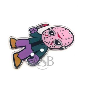 Azulejos de pestañas acrílicas con logotipo personalizado de Halloween con imanes para pinzas, diseño sostenible ovalado, azulejos de pestañas con lazo de calabaza bonitos personalizados - Product Image 6