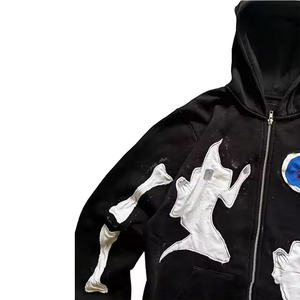 เสื้อสเวตเตอร์สไตล์สตรีทแวร์สำหรับผู้ชายเสื้อมีฮู้ดผ้าคอตตอนไล่ระดับสีสำหรับผู้หญิงและผู้ชาย - Product Image 3