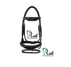 Brida Ecuestre Ajustable de Cuero Genuino de Primera Calidad, Diseño Personalizable, Ajuste Cómodo para Montar a Caballo -RUB - Product Image 1