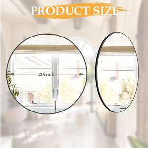 Miroir mural rectangulaire avec cadre en métal, miroir pleine longueur pour salon, chambre, salle de bain, hôtel, décoration intérieure, miroir mural à fixer au mur - Product Image 3