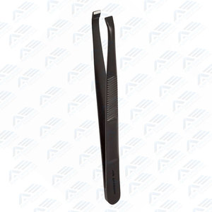 Pince à épiler ergonomique antistatique à pointe inclinée, pointe fine en acier inoxydable, pince à épiler pour les sourcils et les poils du visage, instrument de beauté - Product Image 5