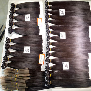 Meilleur prix le moins cher Grande commande lisse os soyeux faisceaux droits trame extensions de cheveux humains vietnamiens pleine longueur - Product Image 5