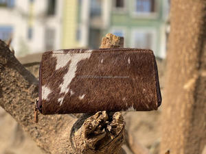 มาใหม่ Cowhide กระเป๋าสตางค์ผู้หญิงผมบนซ่อนหนังคลัทช์การ์ดโทรศัพท์กรณีตะวันตกคลัทช์ผู้หญิง - Product Image 5