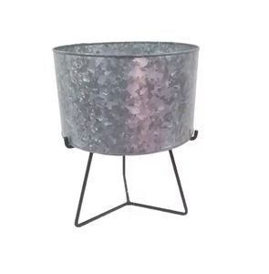 Macetas galvanizadas con soporte Diseño moderno Macetas decorativas para interiores y exteriores Macetas al mejor precio - Product Image 2