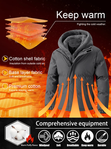 Veste d'hiver matelassée personnalisée de luxe avec col montant et logo frontal, coque imperméable, isolation douce pour un usage décontracté en ville, unisexe - Product Image 5