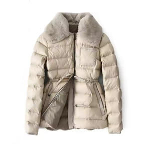 OEM <b>Womens</b> Letter Pattern Bomber Jacket <b>Waterproof</b> Breathable 100% Polyester Spring and Winter <b>Padded</b> <b>Coat</b> - Product Image 1