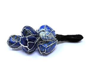 Compre hilo azul de selenita curativa hecho a mano natural en línea para colgar adornos colgantes para el hogar y la puerta de Agate Mart - Product Image 5