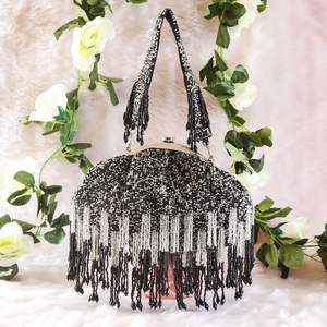 2023 fait à la main femmes luxe à la mode fête mariage Banquet paillettes paillettes brodé perlé pochette sacs à main - Product Image 1