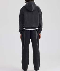 Meilleures ventes 100% pull en coton survêtements délavés à l'acide pour hommes ensembles imprimés en tissu respirant pour adultes pour l'hiver - Product Image 5