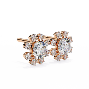 Pendientes Únicos de Oro de 18K con Diamante Cultivado en Laboratorio, Pendientes de Diamantes Premium - Product Image 6