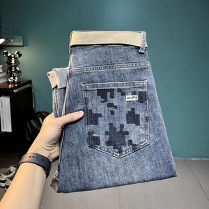 Jeans Vaqueros de Mezclilla para Hombre, Estilo Occidental, Lavado Claro, Corte Recto, Estilo Cowboy, Lavables, Venta al Por Mayor de Fábrica - Product Image 3