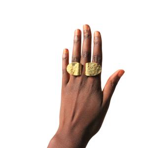 Anillos de dedo de latón minimalistas con estilo para uso diario, joyería, anillos de dedo de latón ajustables con ilustraciones tradicionales - Product Image 5