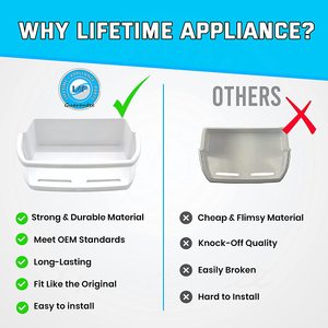 Étagère de porte droite pour réfrigérateurs LG, Kenmore, Sears - Nouveau plastique AAP73051302 - Product Image 3