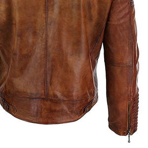 แจ็คเก็ตหนัง PU สีดำเงา ดีไซน์ใหม่ ทรงเข้ารูป แต่งซิปสองข้าง คอตั้ง สไตล์ไฮสตรีท สำหรับฤดูหนาว - Product Image 6