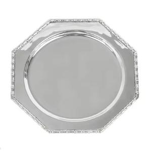 Placa de cargador de cobre Premium de alta calidad, platos de servicio martillados de lujo modernos, vajilla pulida a precio mayorista - Product Image 2