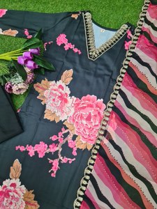 Hot Selling Readymade Women's Anarkali Reyon <b>Kurtis</b> in Viscose for Wedding Function 2024 Collection - Product Image 6