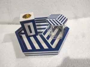 Boîte à bijoux en incrustation d'os poli de nacre Modèle Bakhoor Brûleur Plateau Bougeoir Présentoir de service Religieux Maison Mariage - Product Image 3