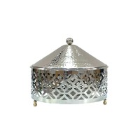 Casserole en acier inoxydable classique haut de gamme, finition argentée, martelée à la main, écologique, AWO CSR-42, diamètre 24 cm, vente chaude