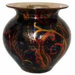 โลต้าทองแดงบริสุทธิ์ 100% พร้อมมีนาพิมพ์ OEM ODM ตกแต่งที่กําหนดเองโลต้าพระพิฆเนศพร้อมฝาปิดหม้อน้ําโลหะโลต้าอายุรเวศในอินเดีย - Product Image 1