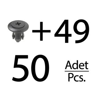 Clip de capot de 50 pièces pour Ford, Mazda, Kia, Honda (expédition du fabricant turc) Code produit: FD113818-L - Product Image 1
