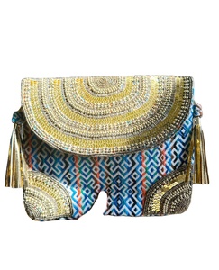 Bolso de noche hecho a mano Banjara tela con bordado trabajo artesanía de lujo a precio mayorista - Product Image 1