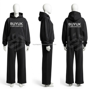 Chándal Deportivo con Capucha para Hombre, de Primera Calidad, Ligero, Ecológico, 100% Algodón, Transpirable, con Lavado Ácido, Logotipo Personalizado - Product Image 3