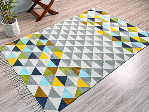 Superior Quality Customized Rectangle Shape Kilim Cotton <b>Rug</b> Worldwide Selling Low Price for Home Use-for Living Room Door <b>Space</b> - Product Image 5