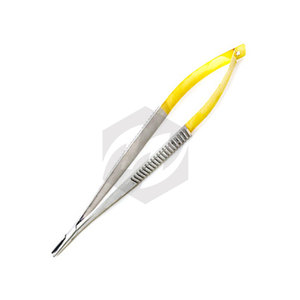 Soporte de aguja Premium Castroviejo, soporte de microaguja quirúrgico de carburo de tungsteno curvo, instrumentos médicos oftálmicos de 14cm - Product Image 5