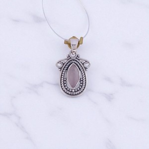 Fantástico colgante fino de plata 925 con piedras preciosas naturales, regalo de joyería hecho a mano para ella, venta al por mayor para mujeres - Product Image 4