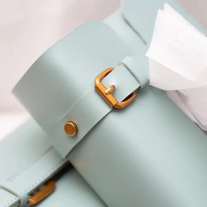 Boîte à mouchoirs élégante en cuir véritable, légère, pour la décoration de la voiture et de la maison |   Design classique et luxueux, couleurs et tailles personnalisables - Product Image 6