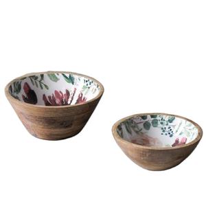 Cuenco de madera natural para sopa, ensalada, cocina del hogar, salud, decoración de boda y fiesta, vajilla - Product Image 1