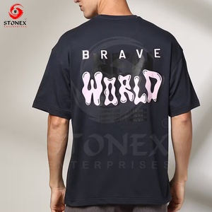 Custom Boxy Tee High Quality Boxy Fit <b>Tshirts</b> Manufacturing DTG LOGO Heavyweight Men T-shirt - Product Image 5