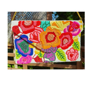 Nueva colección, diseñador de estilo bohemio indio, bolsos de mensajero con cuentas bohemias para mujer, bolso de hombro hecho a mano, bolso de mano para compras de noche - Product Image 4