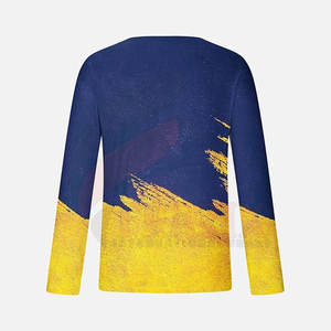 Camisa informal de algodón con estampado de manga larga para hombre, diseño personalizado, venta al por mayor, camisas estampadas de manga larga - Product Image 4