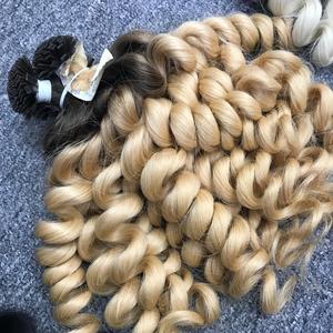 ผมขายร้อน Bouncy หมุน, ผมบริสุทธิ์ดิบ 100% ผมหยิกเวียดนาม, ต่อผมมนุษย์สําหรับผู้หญิงผิวดํา - Product Image 4