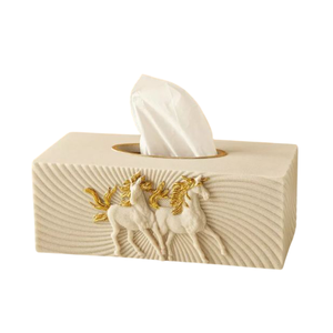 Caja de pañuelos de Metal Rectangular de diseño de tendencia, caja de pañuelos de Metal de la más alta calidad, servilletero, vajilla, organizador de pañuelos a la venta - Product Image 6